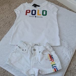 Ralph Lauren shirt and shorts set 4T